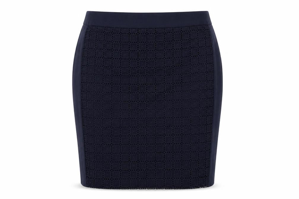 Autograph Women's Blue Knee Length Pencil Skirt Size 14
