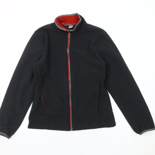 Decathlon Boys Black Basic Jacket, 14 Years, Full Zip, Casual