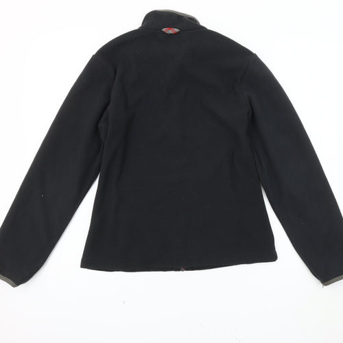 Decathlon Boys Black Basic Jacket, 14 Years, Full Zip, Casual