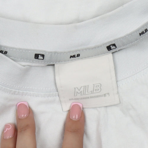 MLB Men's White Graphic Print T-Shirt - Medium