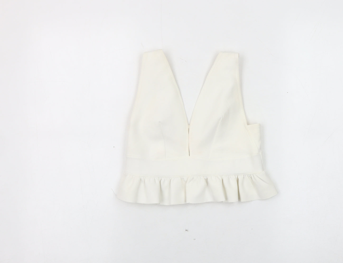 River Island Women Ivory Cropped Top Size 6