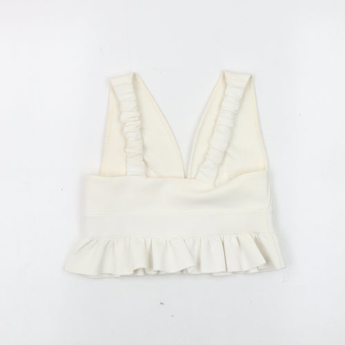 River Island Women Ivory Cropped Top Size 6