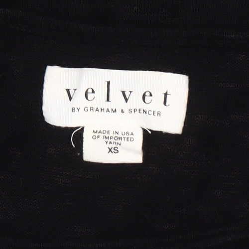 Velvet by Graham & Spencer Women's Black XS Off-the-Shoulder Top