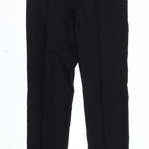 Bruno Men's Black Trousers Size 52 Wool Blend