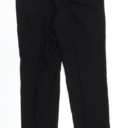Bruno Men's Black Trousers Size 52 Wool Blend