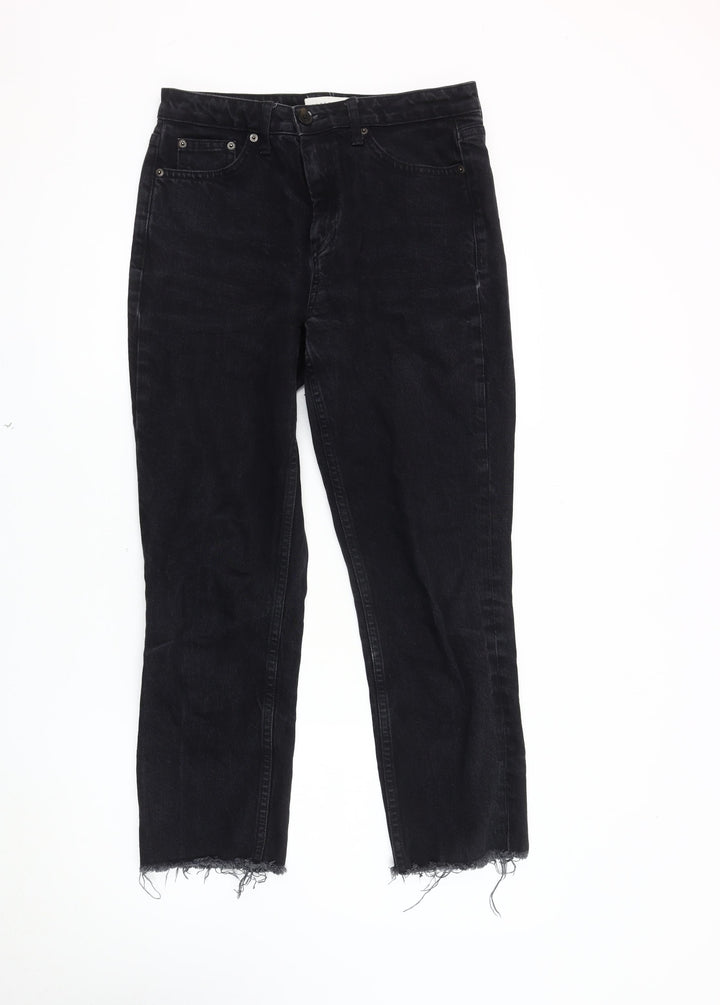 Topshop Black Straight Jeans Unisex Adults Size 30