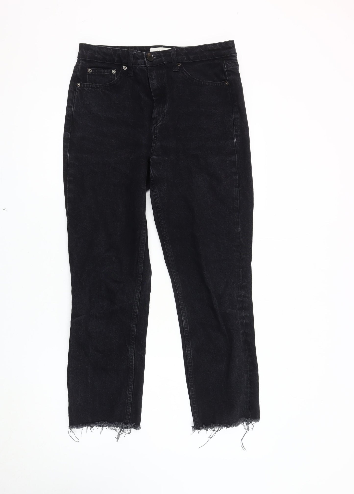 Topshop Black Straight Jeans Unisex Adults Size 30