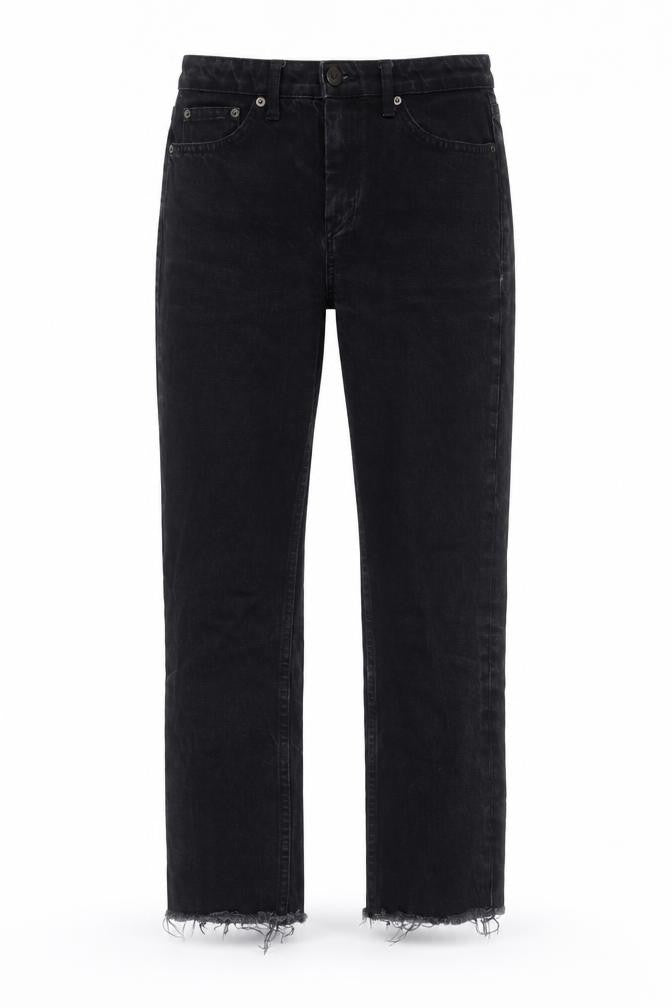 Front view of Topshop Black Straight Jeans unisex adults, size 30