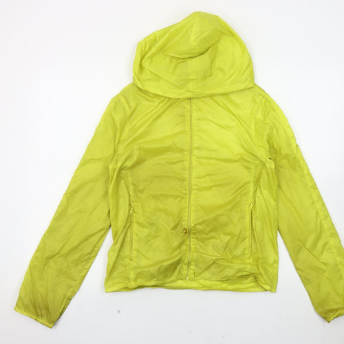 Karen Millen Women's Yellow Windbreaker Jacket Size 8