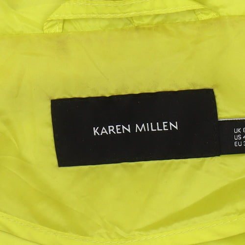 Karen Millen Women's Yellow Windbreaker Jacket Size 8