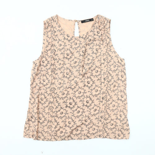 Oasis Women's Beige Floral Blouse Size 10