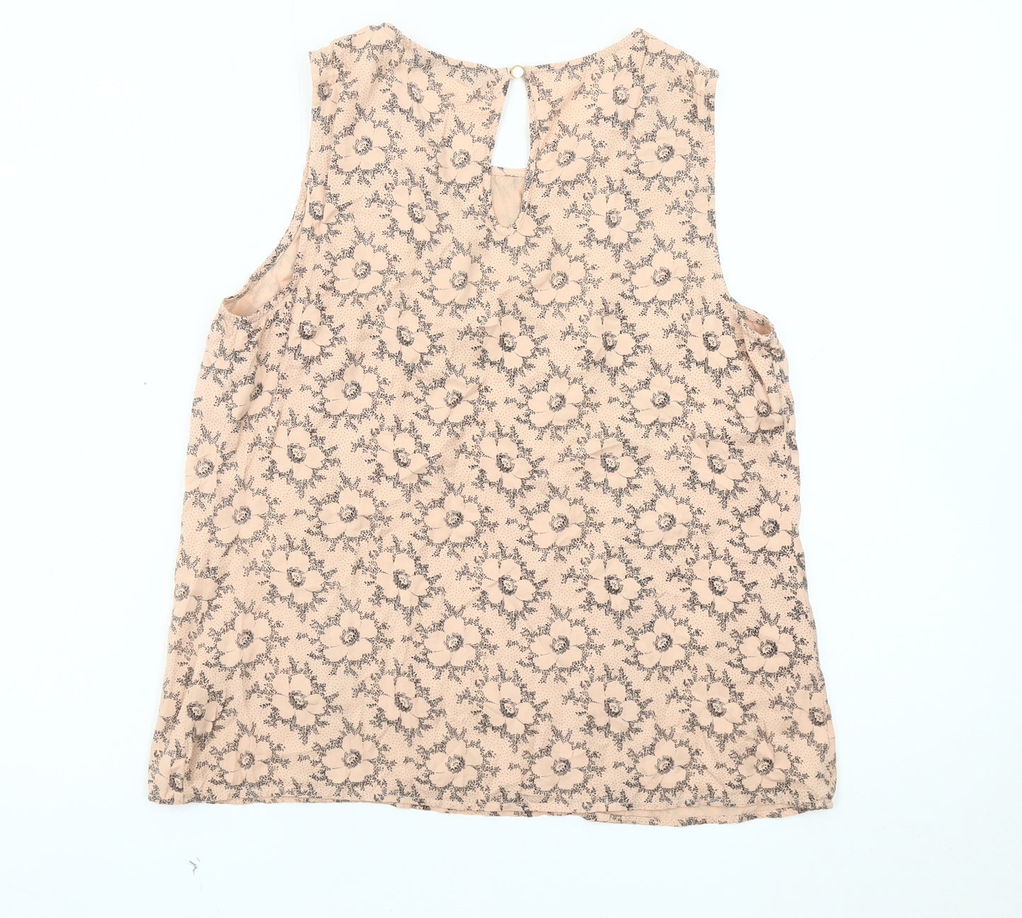 Oasis Women's Beige Floral Blouse Size 10