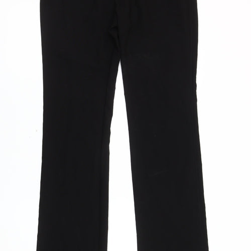 Topshop Black Straight Trousers - Women's Size 14