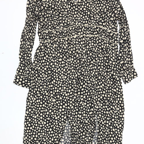 H&M Women's Black Polka Dot Maternity Dress XL