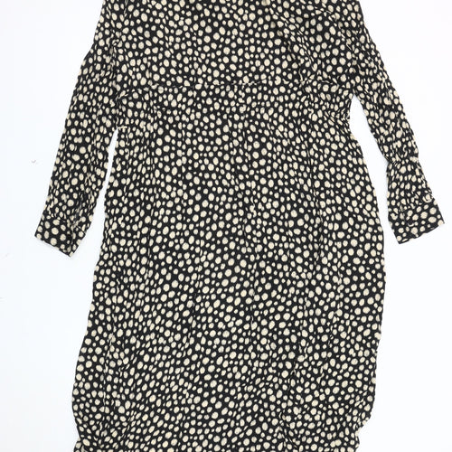 H&M Women's Black Polka Dot Maternity Dress XL