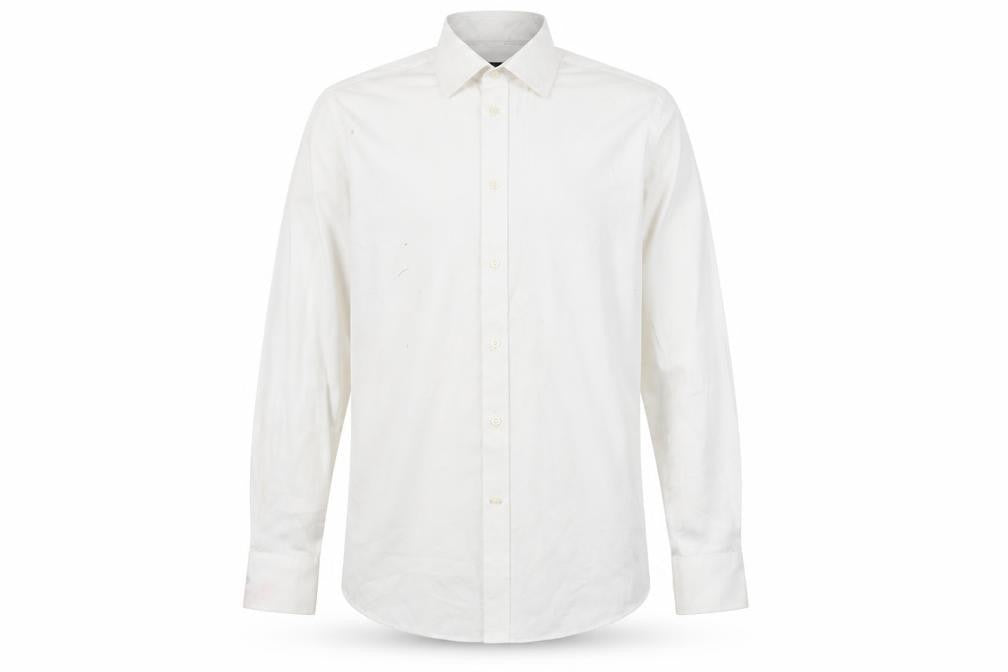 Jeff Banks Men's White Slim Fit Button-Up Shirt 15