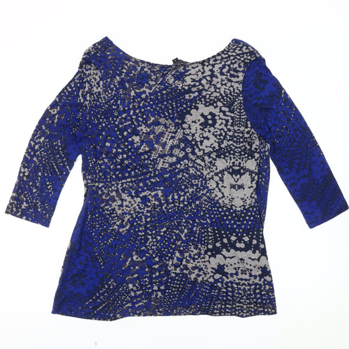 French Connection Women's Blue Blouse, Size S, Elegant Style