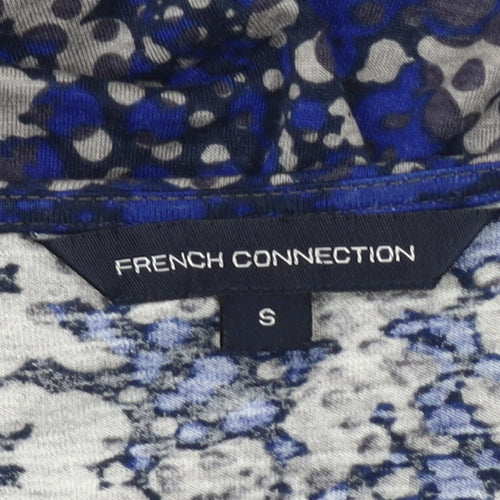 French Connection Women's Blue Blouse, Size S, Elegant Style