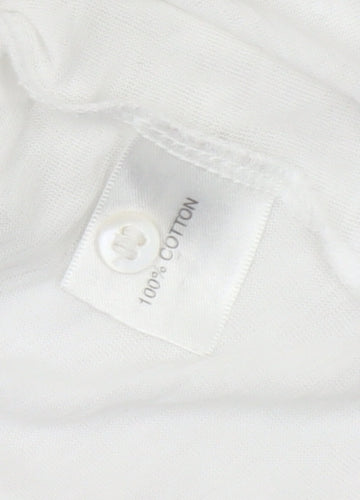 Jigsaw Women's White Cardigan, Small, Casual V-Neck Knit