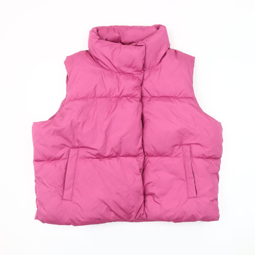 Old Navy Women's Pink Puffer Waistcoat, Size L, Casual