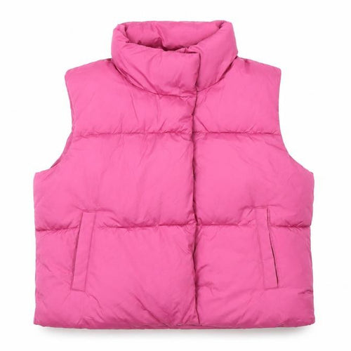 Old Navy Women's Pink Puffer Waistcoat, Size L, Casual