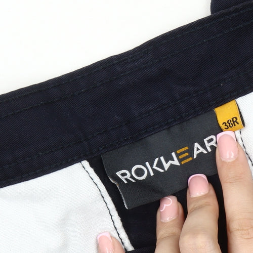 Rokwear Men's Blue Cargo Work Trousers Size 38R