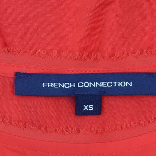 French Connection Women's Red XS Round Neck Top