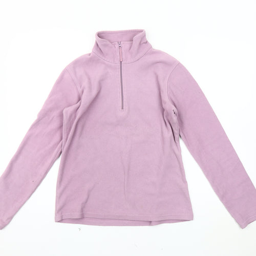 Mountain Warehouse Women's Pink Fleece 1/2 Zip Sweatshirt S