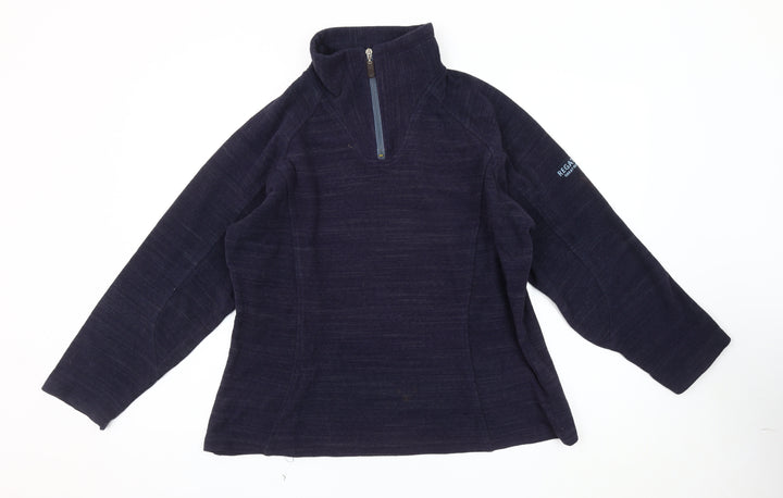 Regatta Women's Blue Pullover Sweatshirt 12 Hiking Casual