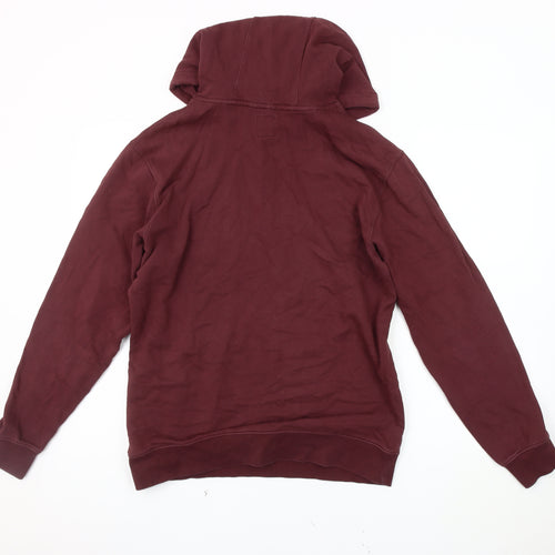 Vans Men's Red Logo Hoodie S Pullover Fleece
