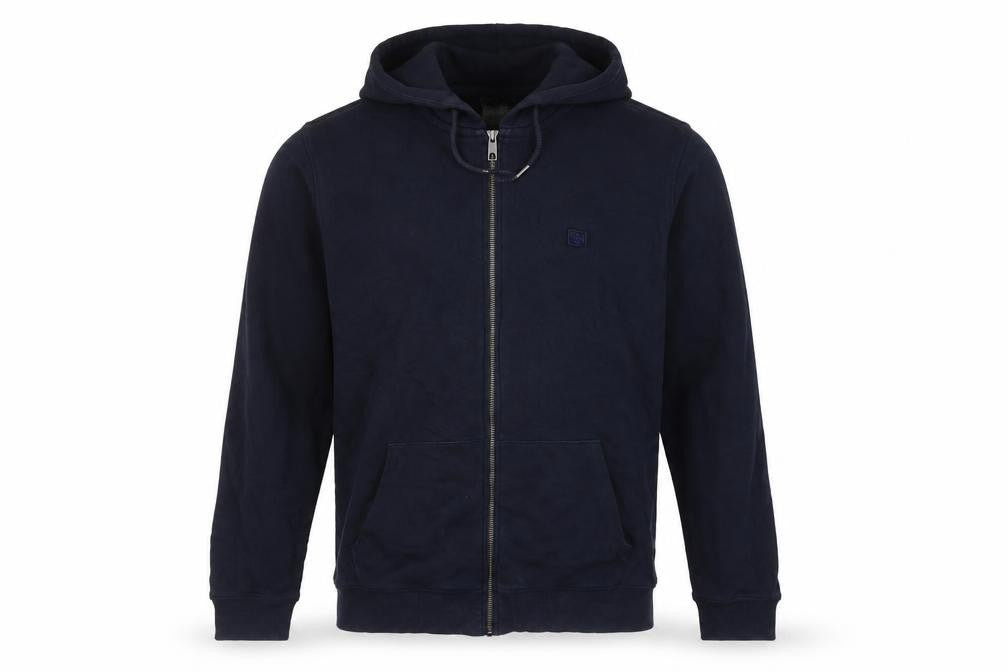 Front view of ESPRIT Men's Blue XL Hooded Basic Jacket