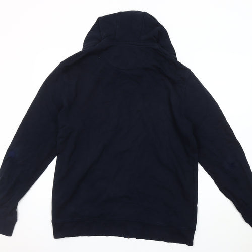 Esprit Men's Blue XL Hooded Basic Jacket