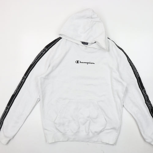 Champion Men's White Pullover Hoodie - Medium