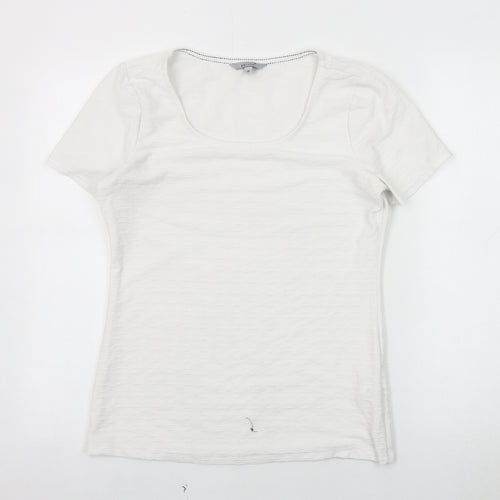 Marks and Spencer Women's White Basic T-Shirt Size 10
