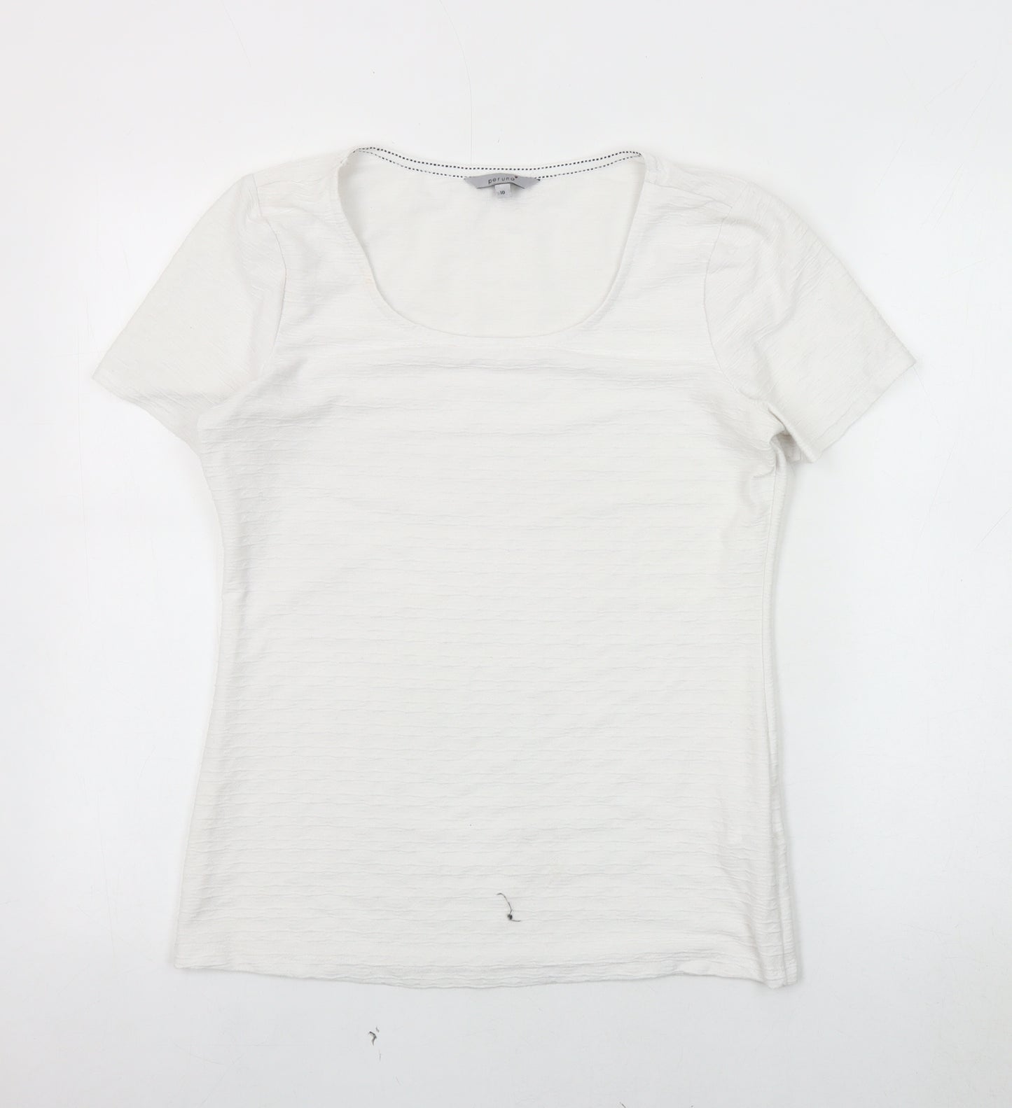 Marks and Spencer Women's White Basic T-Shirt Size 10