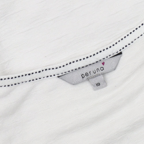 Marks and Spencer Women's White Basic T-Shirt Size 10