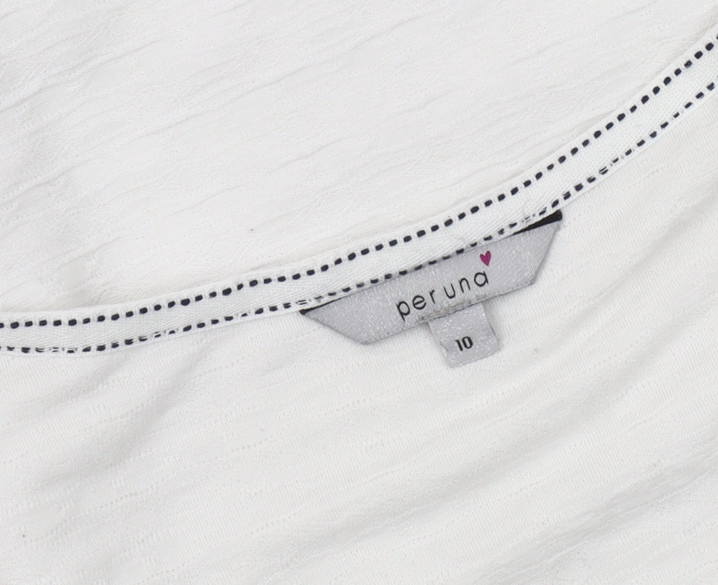 Marks and Spencer Women's White Basic T-Shirt Size 10