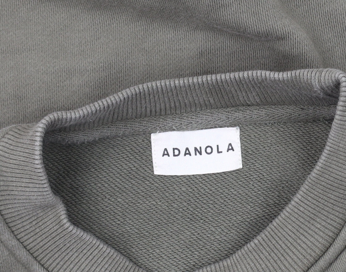 Adanola Women's Green Pullover Sweatshirt Size S