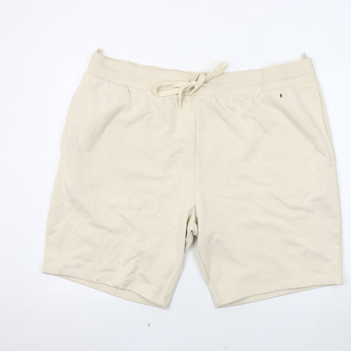 Marks and Spencer Men Beige Athletic Shorts 3XL