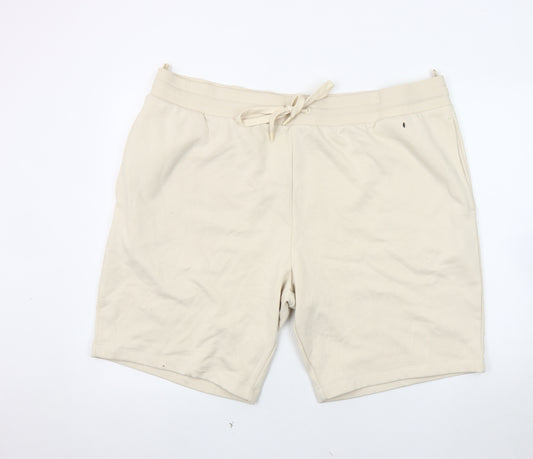 Marks and Spencer Men Beige Athletic Shorts 3XL