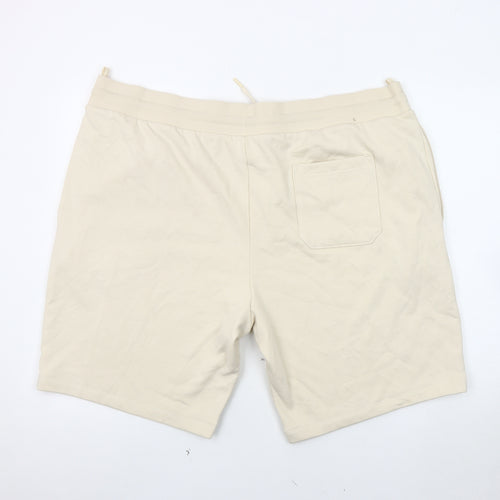 Marks and Spencer Men Beige Athletic Shorts 3XL