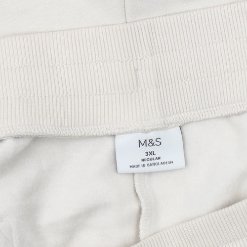 Marks and Spencer Men Beige Athletic Shorts 3XL