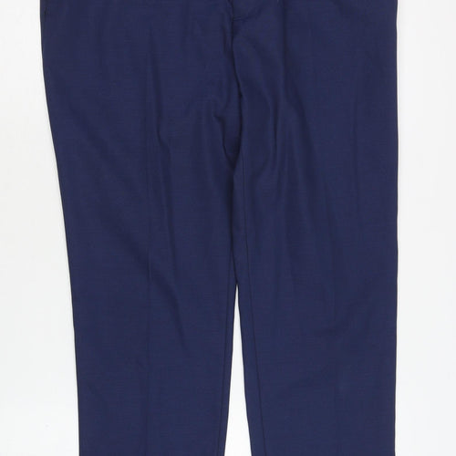 Zara Man Blue Dress Pants for Men, Size M, Classic Style