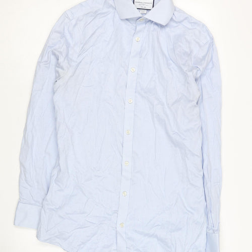 Charles Tyrwhitt Men's Blue Extra-Slim Casual Shirt 15