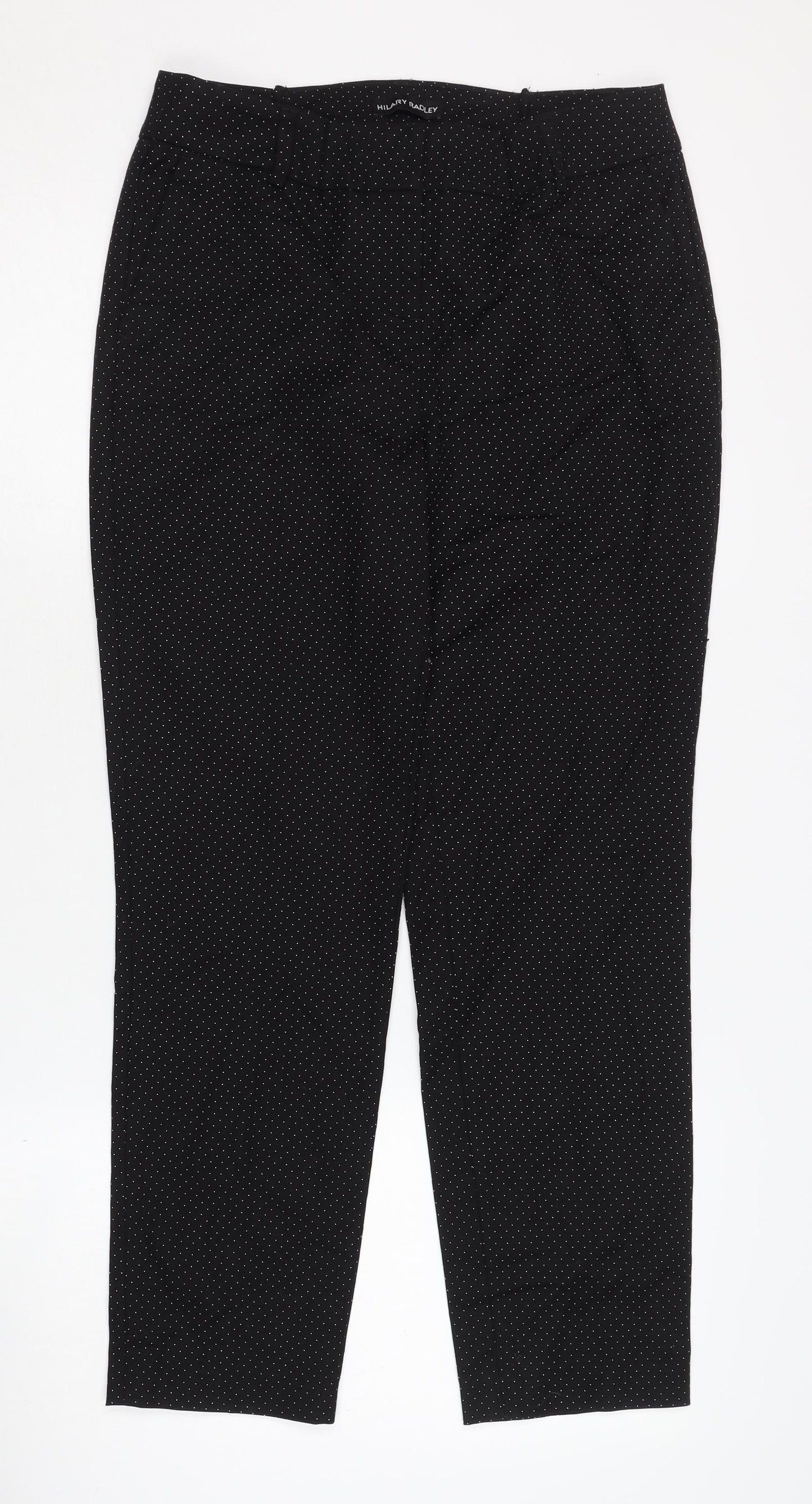 Hilary Radley Women's Black Cropped Trousers, Size 8