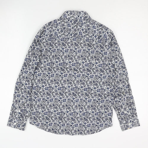 Next Boys' Multicoloured Floral Button-Up Shirt, Size 10