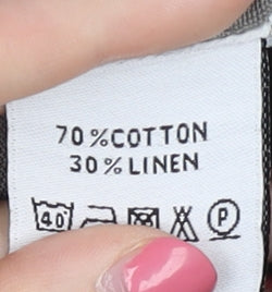 Alice Collins Women's Grey Button Accent Top Size 20