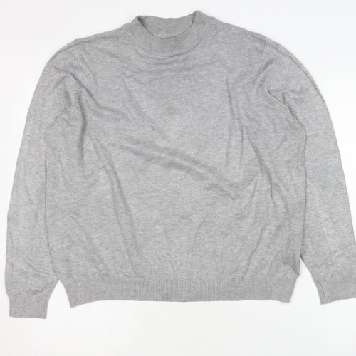 Anthology Women's 16/18 Grey Mock Neck Jumper