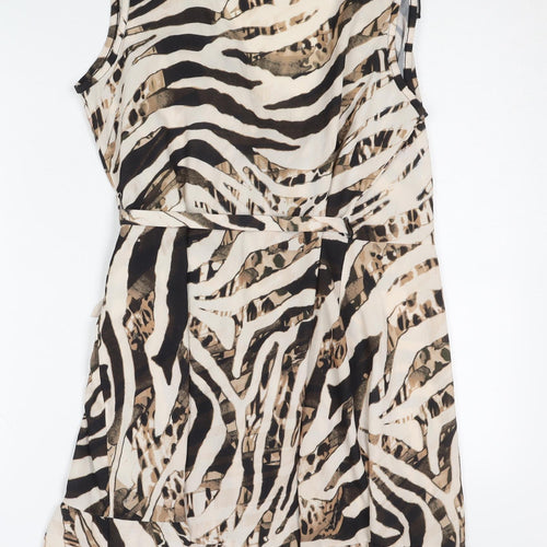 Quiz Women's Multicoloured Animal Print Wrap Dress