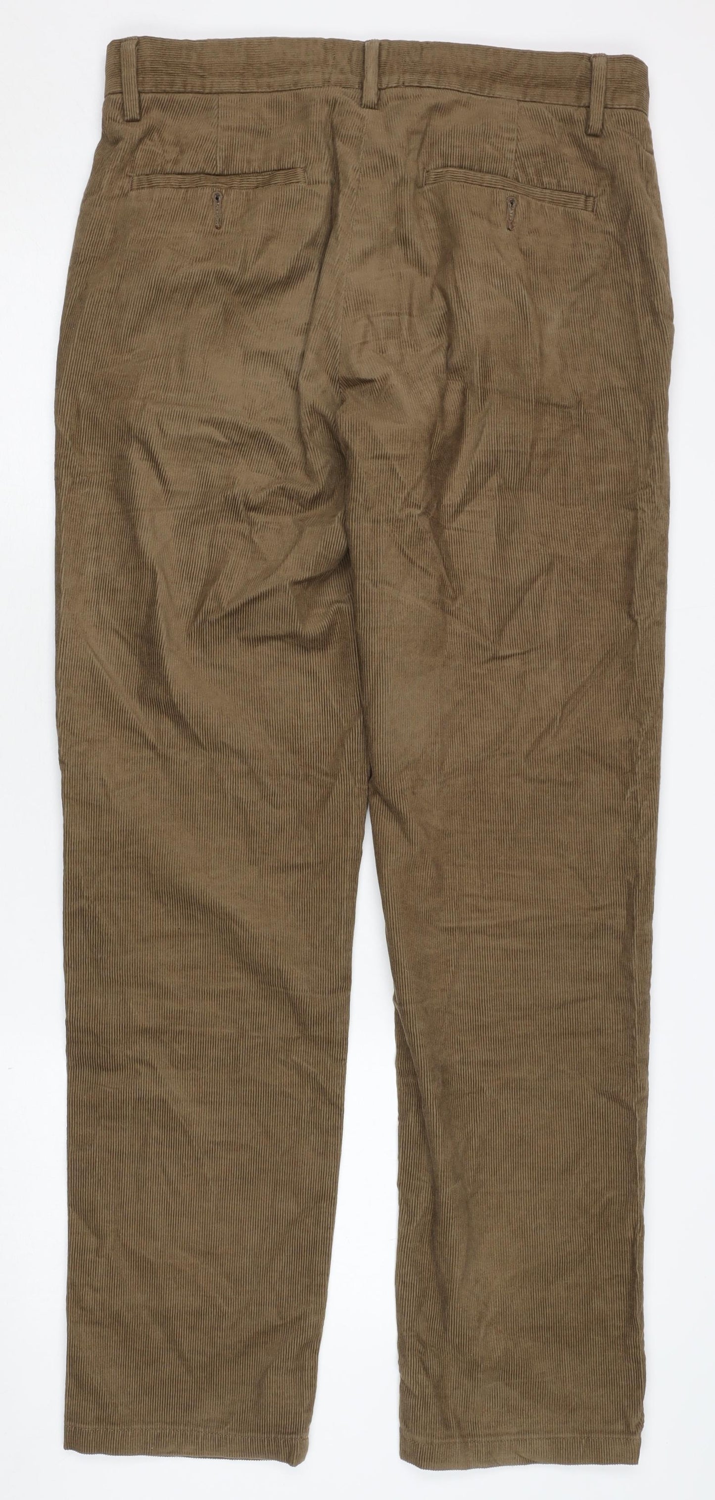 Marks and Spencer Men's Brown Corduroy Trousers 32/33